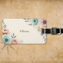 Aquarelle élégante Fleurs Sketchy