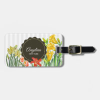 Aquarelle Jaune Orange Fleurs de printemps Design