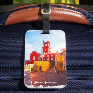 Étiquette À Bagage Aquarelle Sintra Portugal City