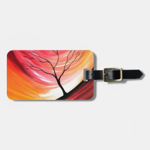 Étiquette À Bagage Arbre Abstrait - Art Moderne