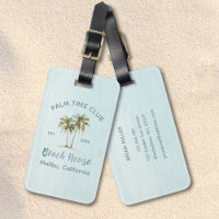 Arbres à noix de coco en bois bleu clair