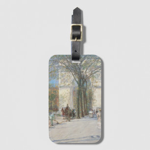 Étiquette À Bagage Arc de Washington, Printemps par Frederick Childe 