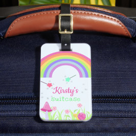 Étiquette À Bagage Arc-en-ciel de fée magique | Enfants personnalisés