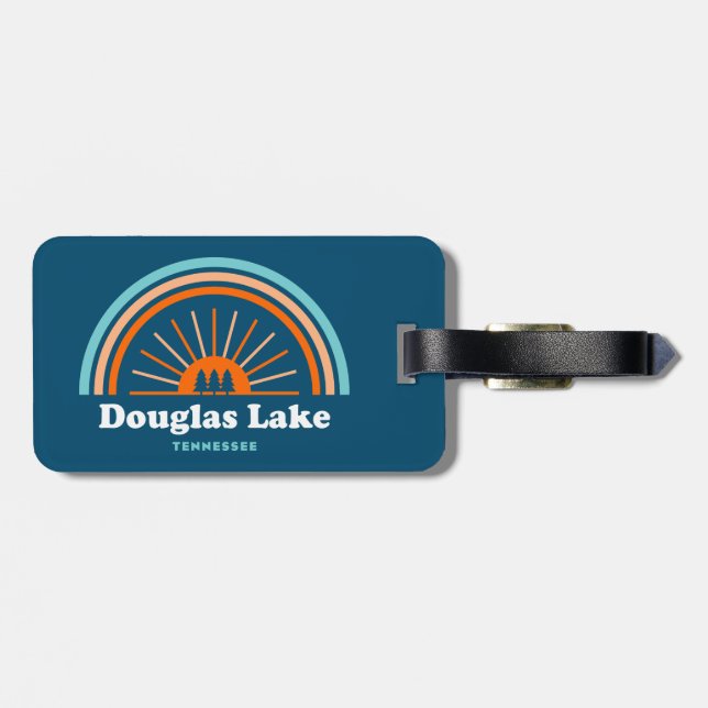 Étiquette À Bagage Arc en ciel du lac Douglas (Dos horizontal)