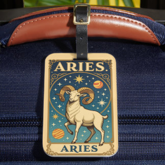 Étiquette À Bagage Aries