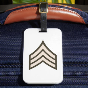 Étiquette À Bagage Army Sergeant rank