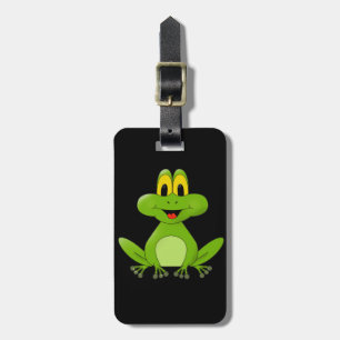 Étiquette À Bagage Arrière - plan animated mignon de grenouille
