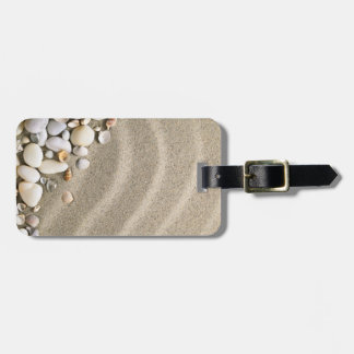 Étiquette À Bagage Arrière - plan de plage sablonneuse avec des
