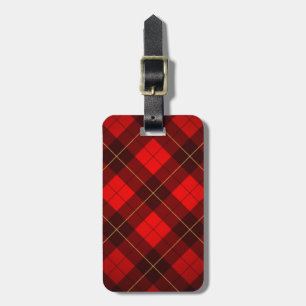 Étiquette À Bagage Arrière - plan de tartan de Wallace