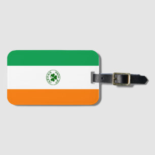 Étiquette À Bagage Arrière - plan du drapeau irlandais