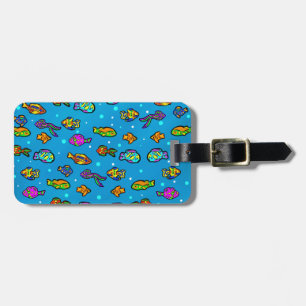 Étiquette À Bagage Art de Poisson