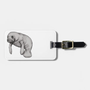 Étiquette À Bagage art manatee