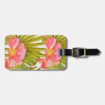 Art tropical, fleurs d'hibiscus