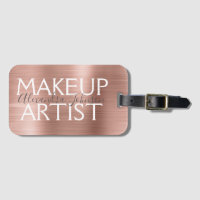 Artiste de maquillage métallique brossé rose et Ro