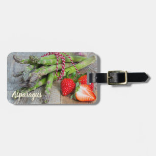 Étiquette À Bagage Asperges vertes aux fraises