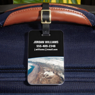 Étiquette À Bagage Atacama Desert And Salt Flats Dans Les Andes