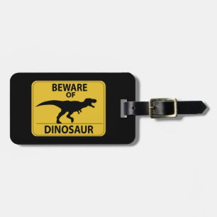 Étiquette À Bagage Attention aux dinosaures