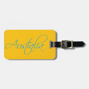 Étiquette À Bagage Australie : étiquette de bagage de voyage