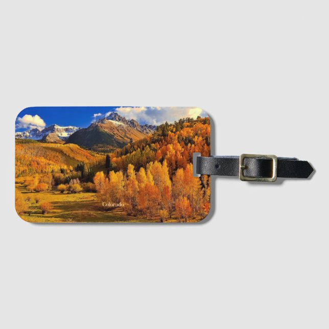 Étiquette À Bagage Automne dans le Colorado (Devant Horizontal)