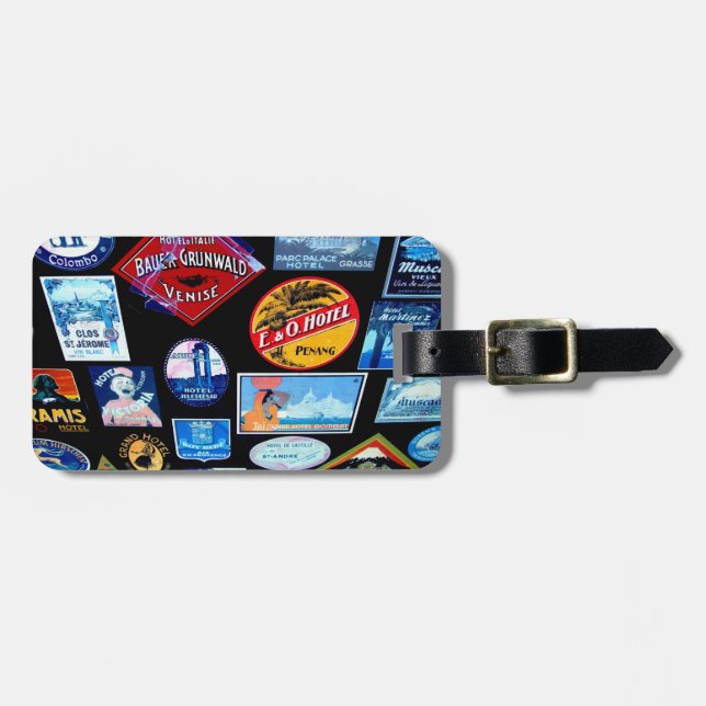 Étiquette À Bagage Autour du monde (Devant horizontal)