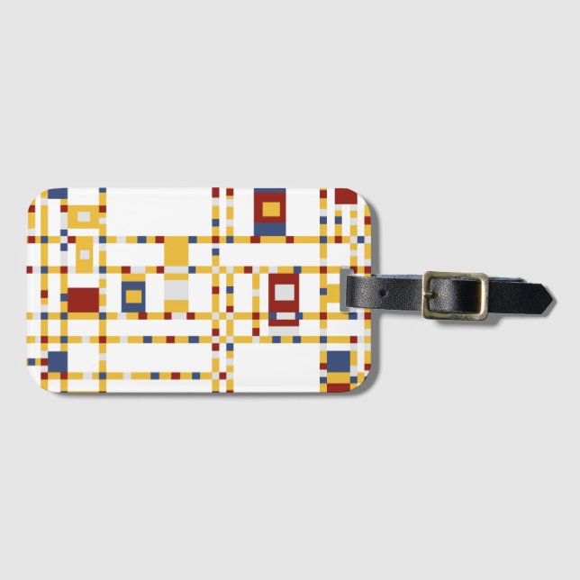 Étiquette à bagage avec fente pour carte de visite (Devant Horizontal)