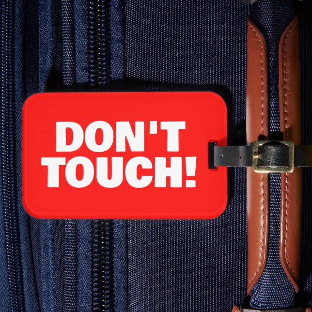 Étiquette À Bagage Avertissement Ne Touchez Pas valise rouge personna (Insitu Rectoal 4)