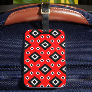 Étiquette À Bagage Axe rouge