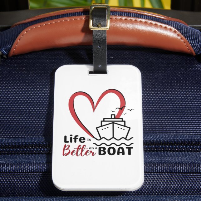Étiquette À Bagage Bagage Tag Croisière Vivre Mieux Sur Un Bateau (Insitu Rectoal 2)