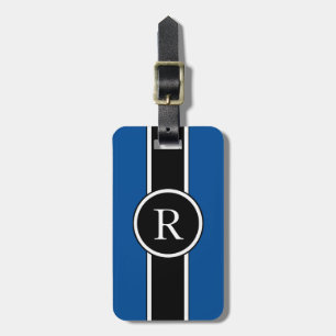ÉTIQUETTE À BAGAGE BAGAGES CHIC/BAGAGES TAG_MODERN 156 BLEU/NOIR/BLAN