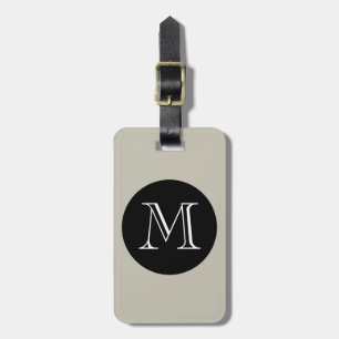 ÉTIQUETTE À BAGAGE BAGAGES DE GROUPE CHIC TAG_547 SABLE/NOIR/MONOGRAM