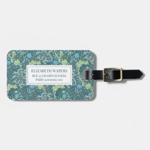 ÉTIQUETTE À BAGAGE BAGAGES DE VOYAGE TAG : WILLIAM MORRIS : ALGUES