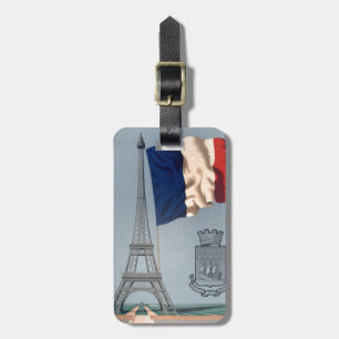 Étiquette À Bagage Bagages Tour Eiffel vintage Tags