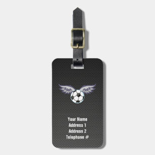 Étiquette À Bagage Bal de soccer élégant