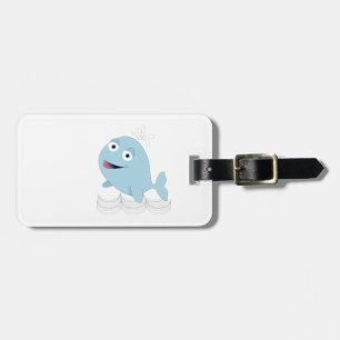 Étiquette À Bagage Baleine bleue