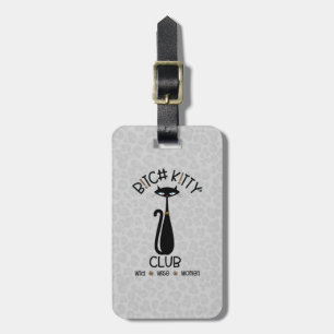 Étiquette À Bagage Balise B K ! TTY CLUB Sextonesque Chat atomique