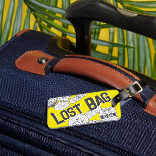 Étiquette À Bagage Balise bagage amusante - BAG PERDU