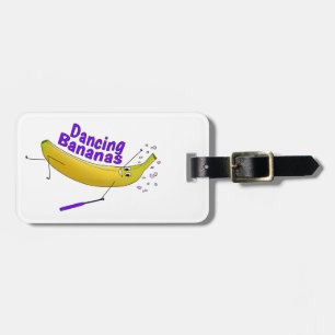 Étiquette À Bagage Balise bagage - Bananes dansantes