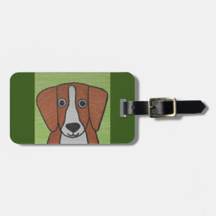 Étiquette À Bagage Balise Bagage Beagle mignon