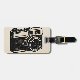 Étiquette À Bagage Balise Bagage Caméra vintage - Tra Photographie Ré