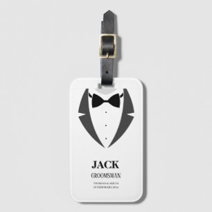 Étiquette À Bagage Balise Bagage de fête de mariée du Groomsman