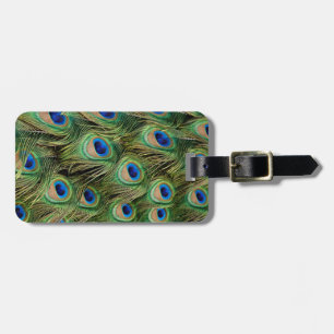 Étiquette À Bagage Balise Bagage de paon