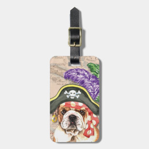 Étiquette À Bagage Balise Bagage de pirate de Bulldog