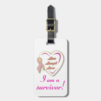 Étiquette À Bagage Balise Bagage du survivant du cancer du sein