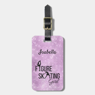 Étiquette À Bagage Balise bagage Figure Patineuse rouille rousse