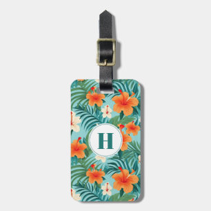 Étiquette À Bagage Balise Bagage Fleurs Hawaiiennes