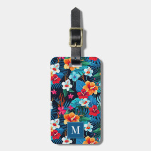 Étiquette À Bagage Balise Bagage Fleurs Hawaiiennes