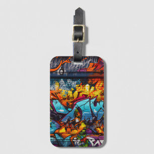Étiquette À Bagage Balise Bagage Graffiti