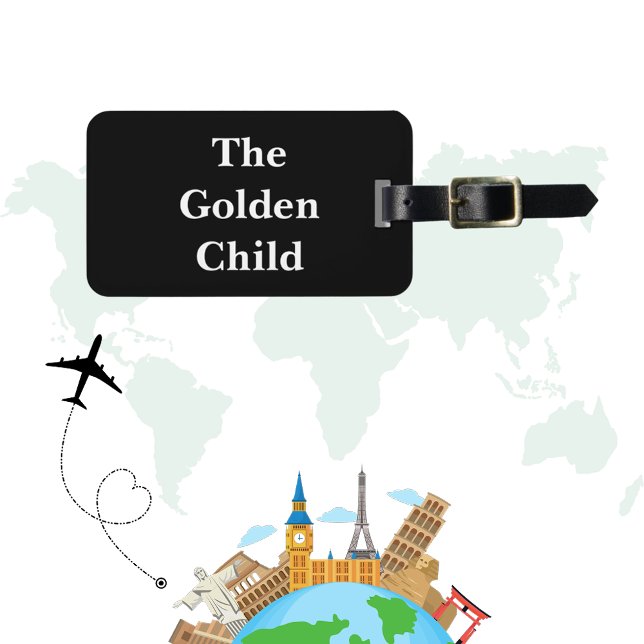 Étiquette À Bagage Balise Bagage Noir Sayings (Créateur téléchargé)