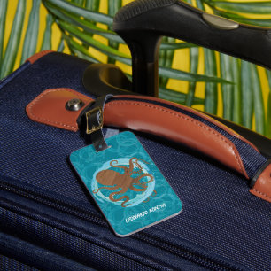 Étiquette À Bagage Balise Bagage Oasis Octopus