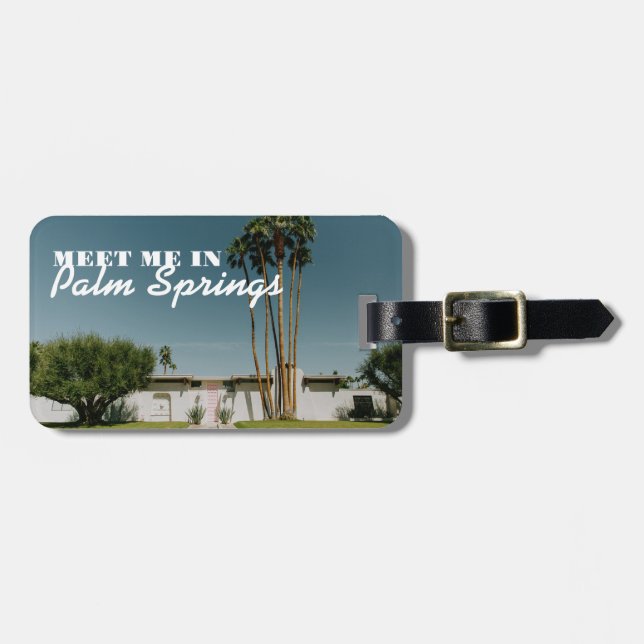 Étiquette À Bagage Balise Bagage Palm Springs (Devant horizontal)